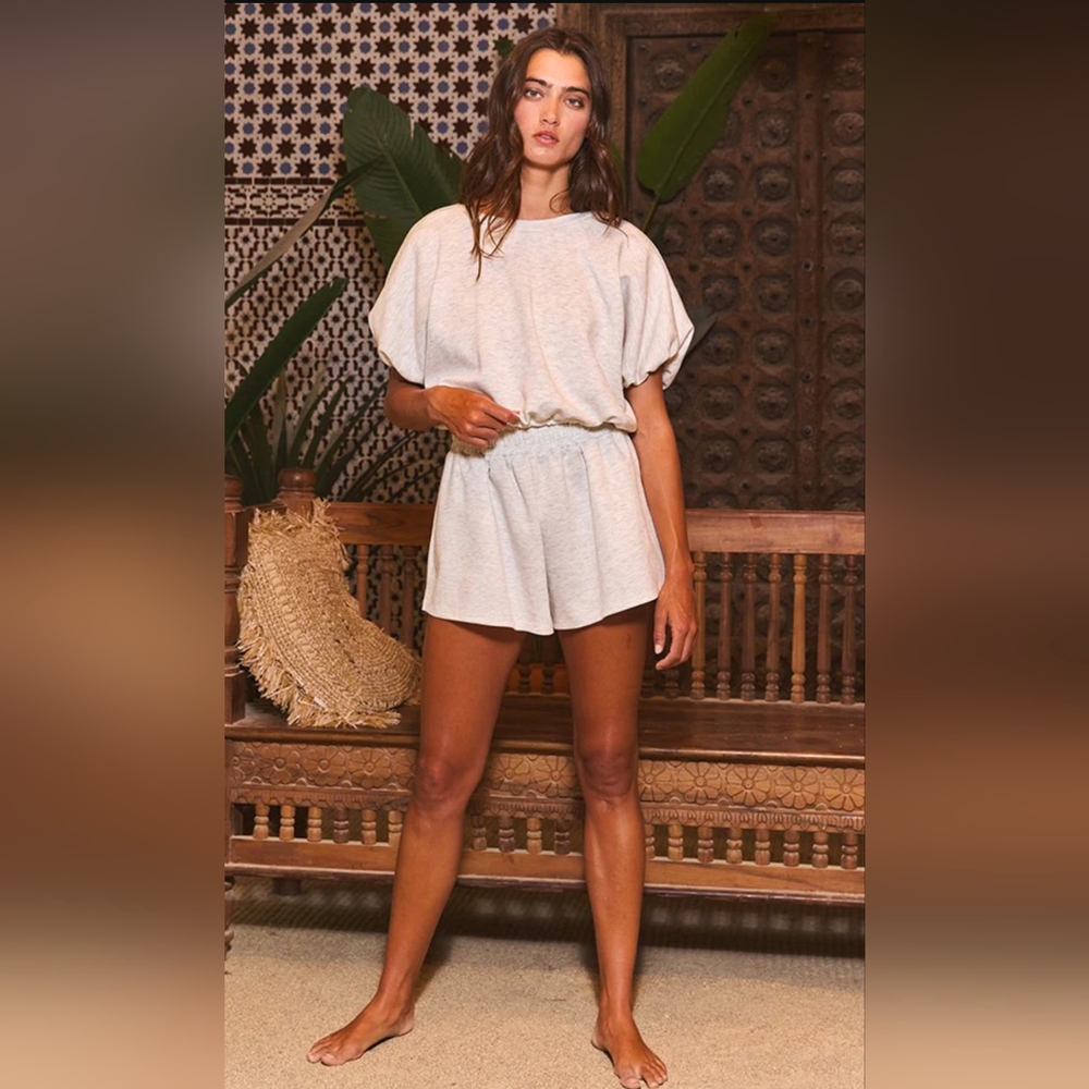 New Bucket List Two Piece Lounge Short Set